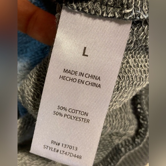 Wildfox Women’s Shady Lady Pullover Hoodie Kangaroo Pocket 1 Cold Shoulder Large - Picture 14 of 16